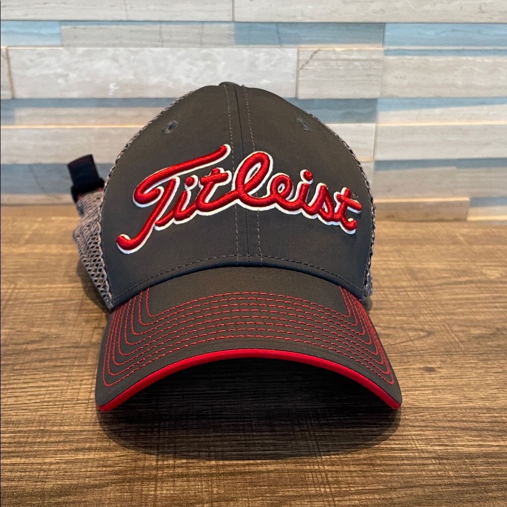 Titleist Dark Gray Cap with Red Embroidery - NWOT